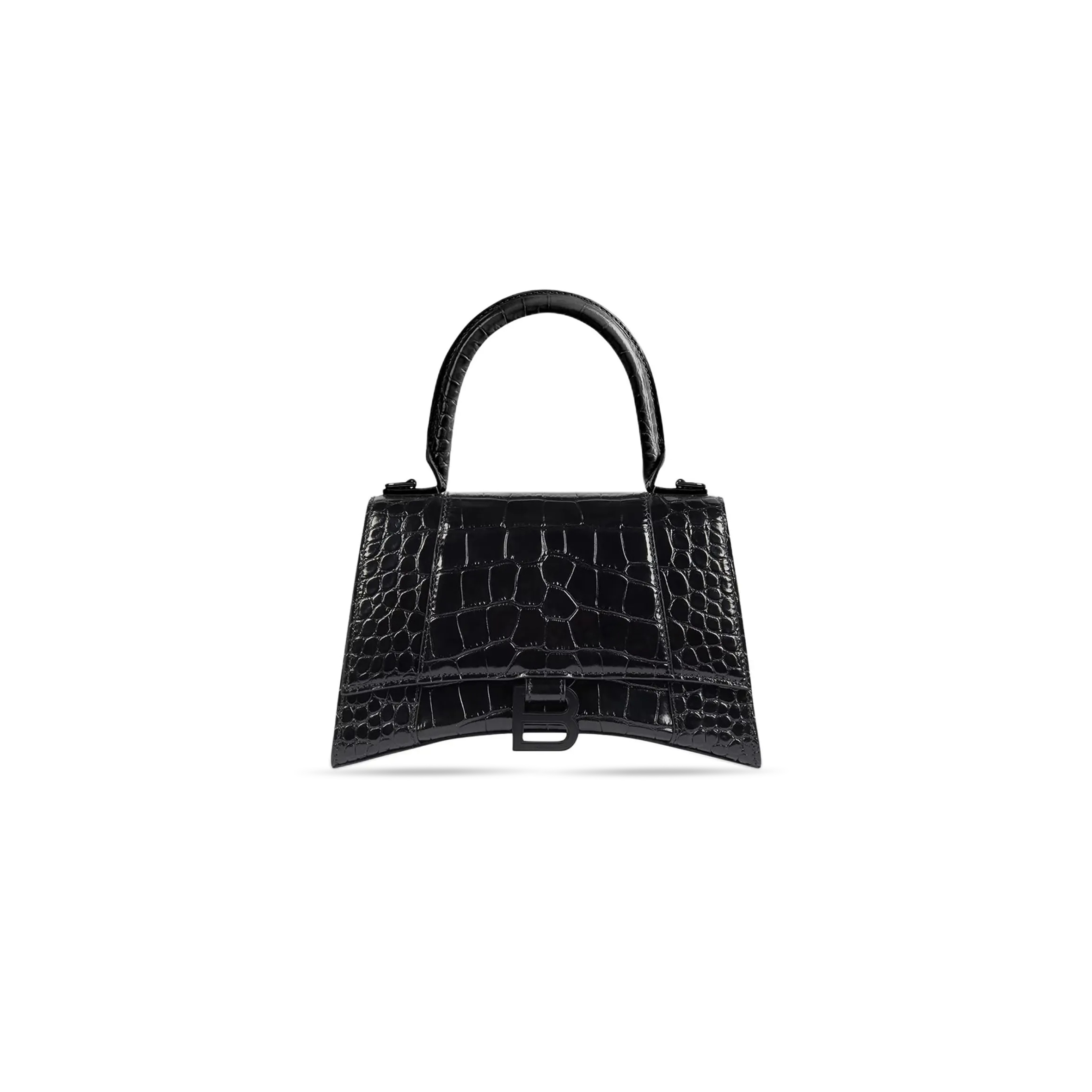 BALENCIAGA WOMEN'S HOURGLASS HANDBAG XS IN BLACK 5928331LR671000 (18.8*13*7.9cm)